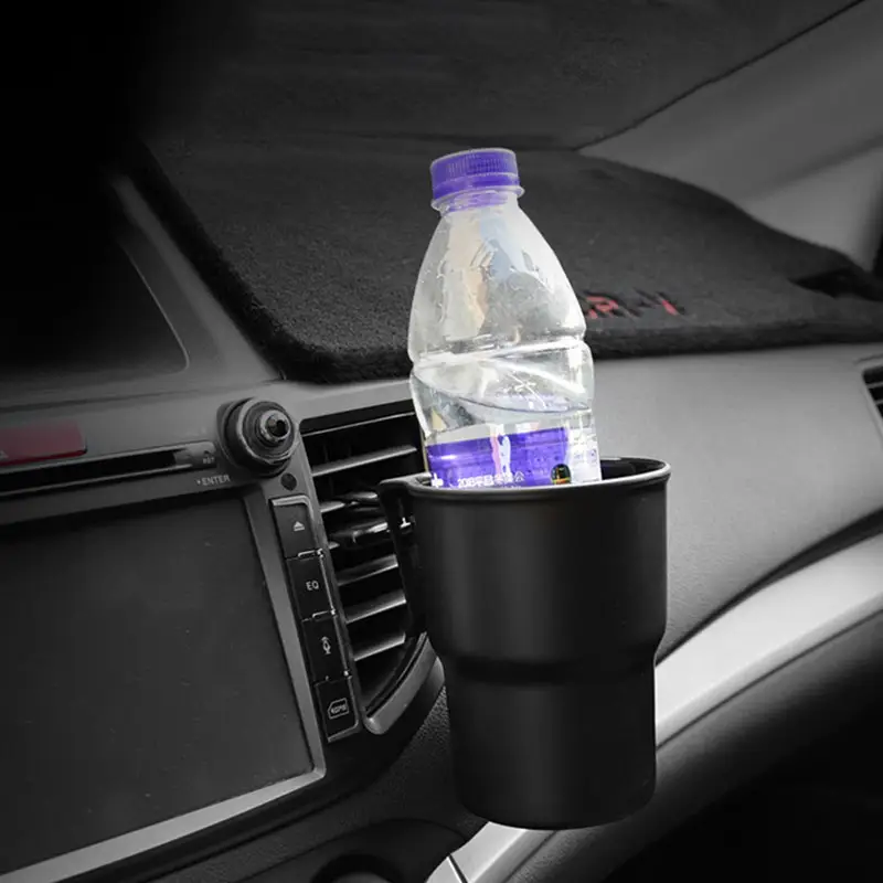 Universal Car Cup Holder for Vent Door and Seat Back | U-Brand U1178 | PP Plastic Adjustable Mount